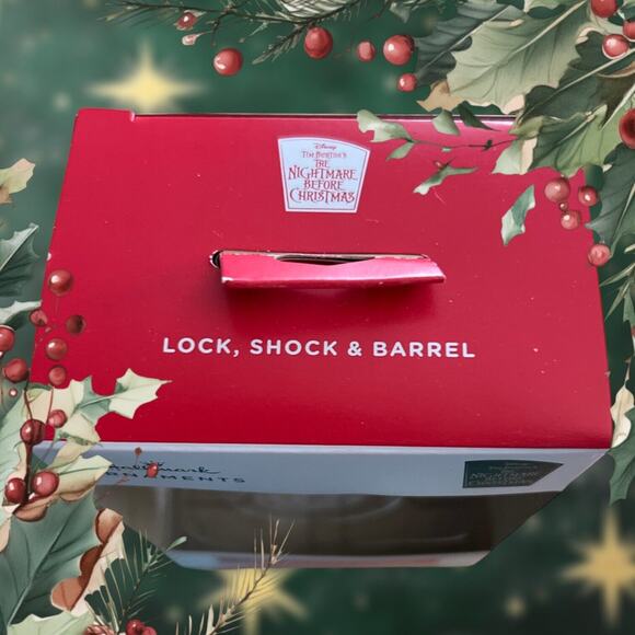 Disney Nightmare Before Christmas Lock, Shock, & Barrel Hallmark Ornament - Picture 3 of 3